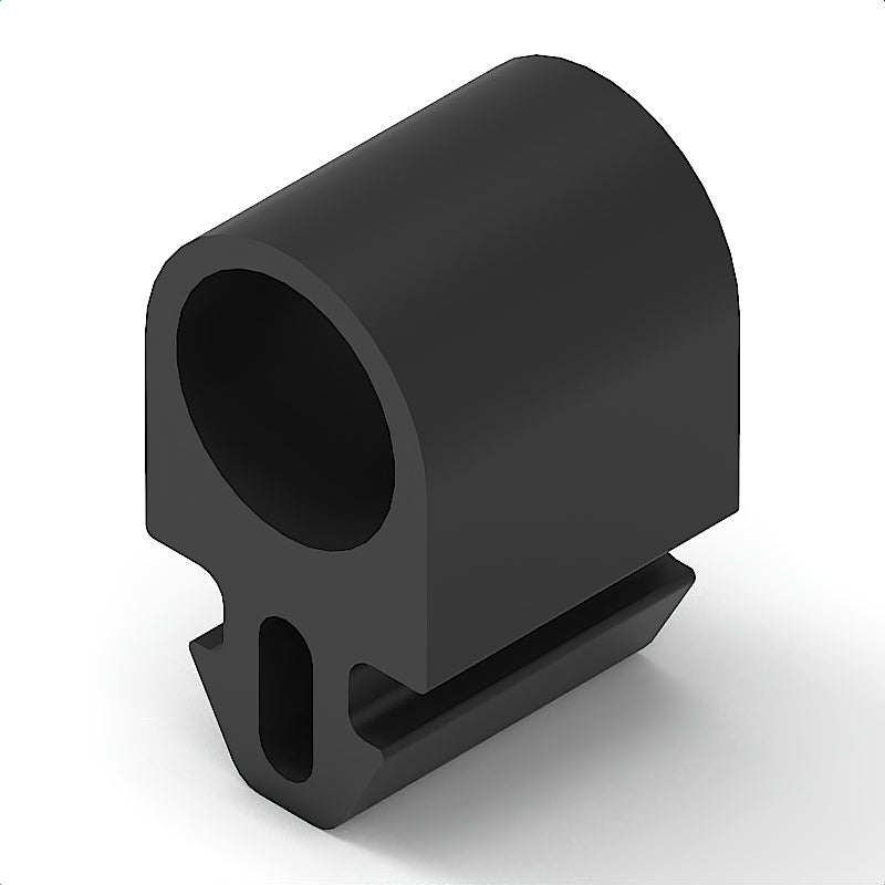 Anschlagprofil 8 20x18, schwarz