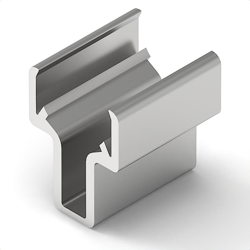 Wellenklemmprofil 8 D14, natur eloxiert