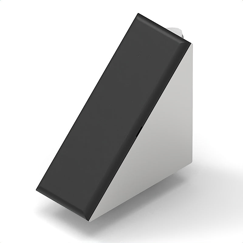 Winkelsatz 8 80x80 Zn, Abdeckkappe schwarz (Langloch)