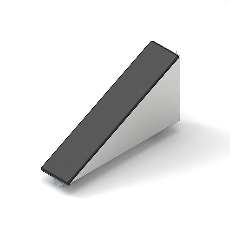 Winkelsatz 8 160x80 Zn, Abdeckkappe schwarz