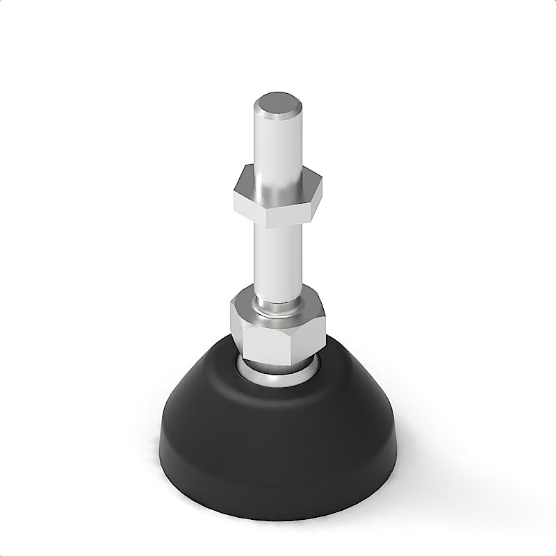 Stellfuss 8 D40, M8x40, schwarz