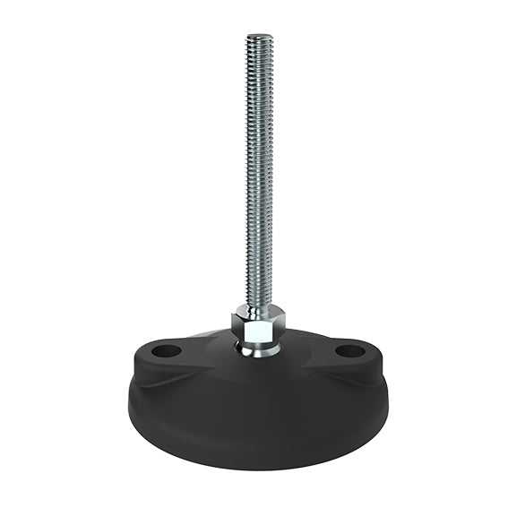Stellfuss 8 D80 M8x80, Teller mit Anschraubbohrung und Antislip-Platte