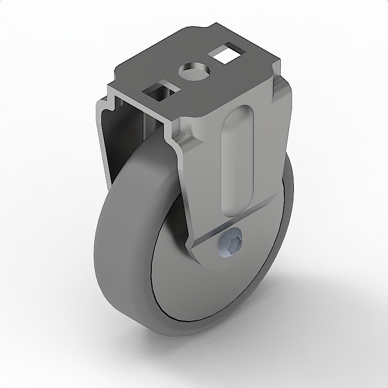 Bockrolle D75, Verzinkt, antistatisch