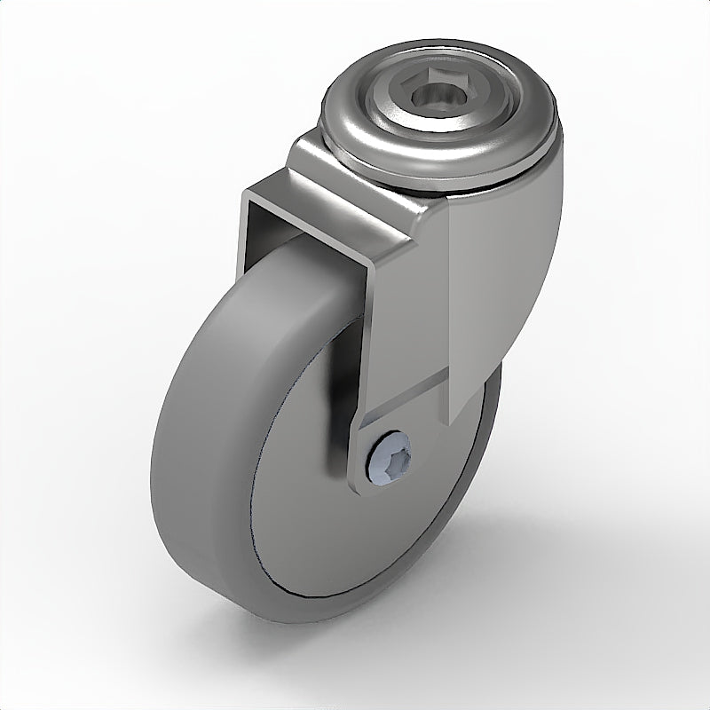 Lenkrolle D75, Verzinkt,  antistatisch