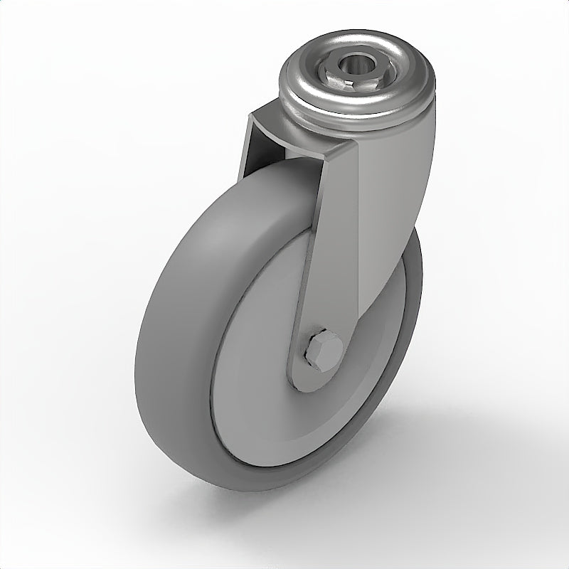 Lenkrolle D125, Verzinkt,  antistatisch