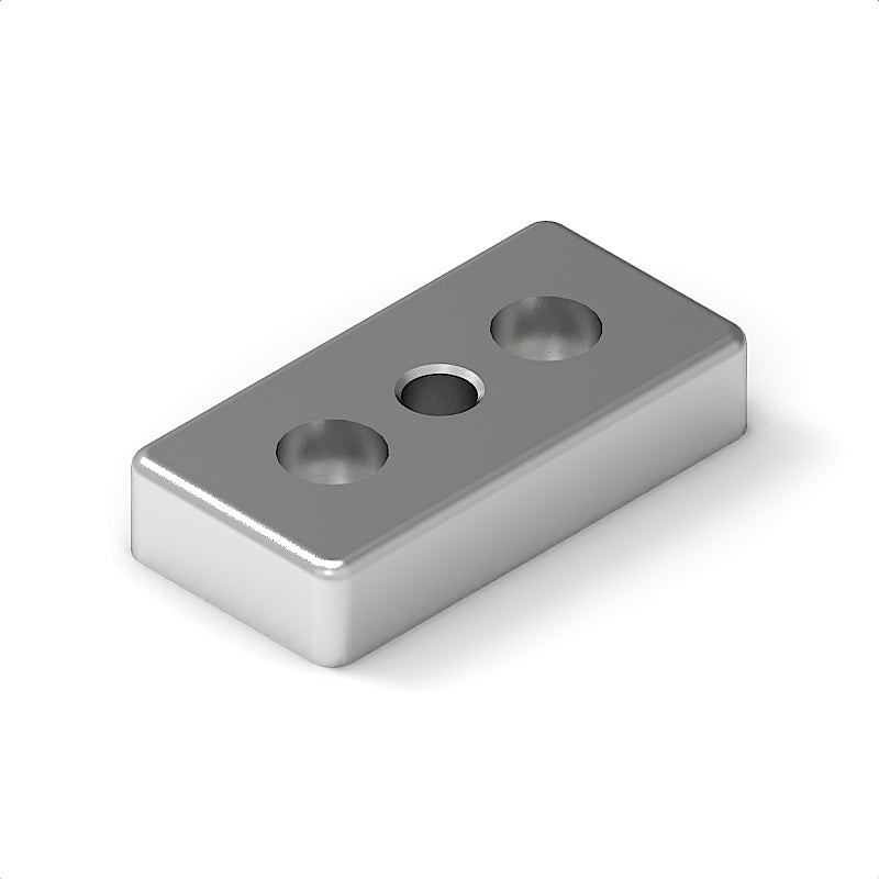 Transport- und Fussplatte 8 80x40 M12, Al