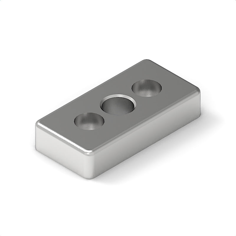 Transport- und Fussplatte 8 80x40 M16, Al