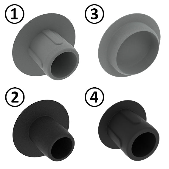 Abdeckstopfen D4.3, schwarz