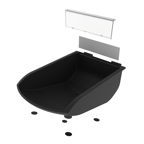 Greifschale 105x130x50 schwarz für Profil 8